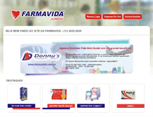 Tablet Screenshot of farmavida.com.br